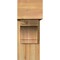 Ekena Millwork Merced Block Rough Sawn Bracket w/ Offset Brace, Western Red Cedar, 8"W x 20"D x 20"H BKT0806X20X20MRC05RWR - alternate 2